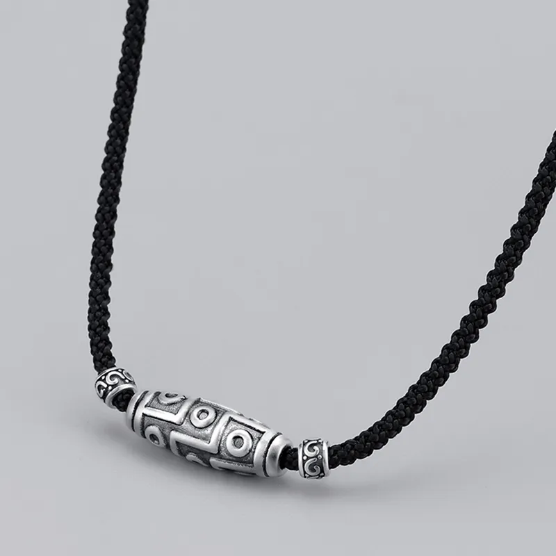 SINO GEM 999 Fine Silver Necklaces Men's-3