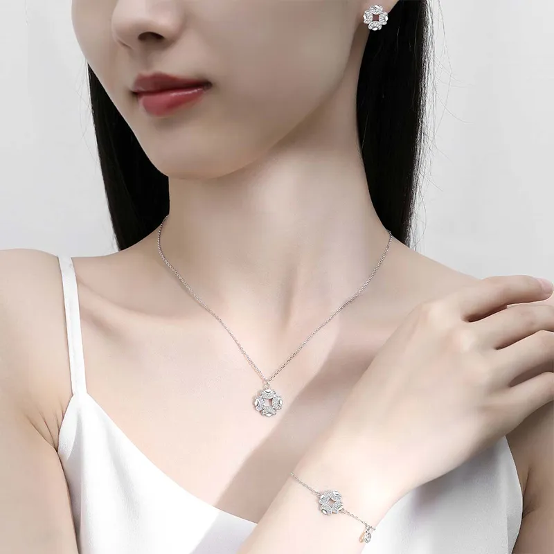 SINO GEM 925 Sterling Silver Bracelets Women's-4