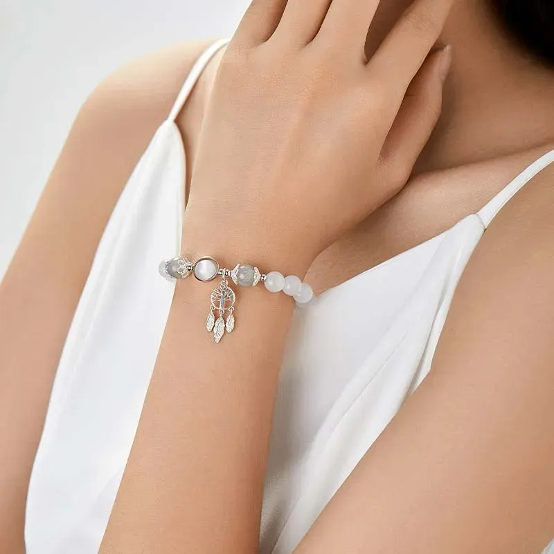 SINO GEM Glass Cat Eye Bracelets Women's-3