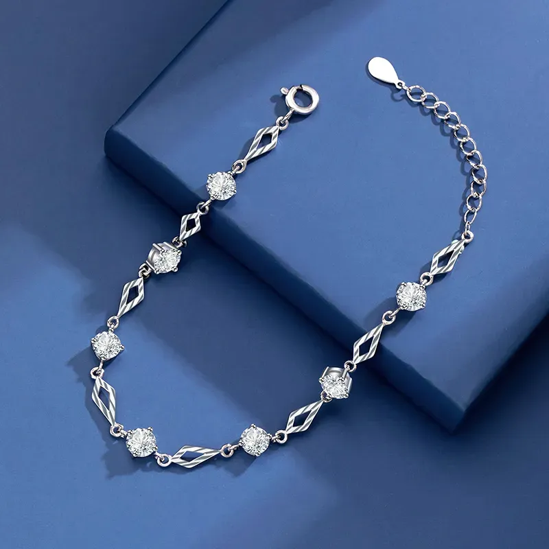 SINO GEM 999 Fine Silver Bracelets Women's-3