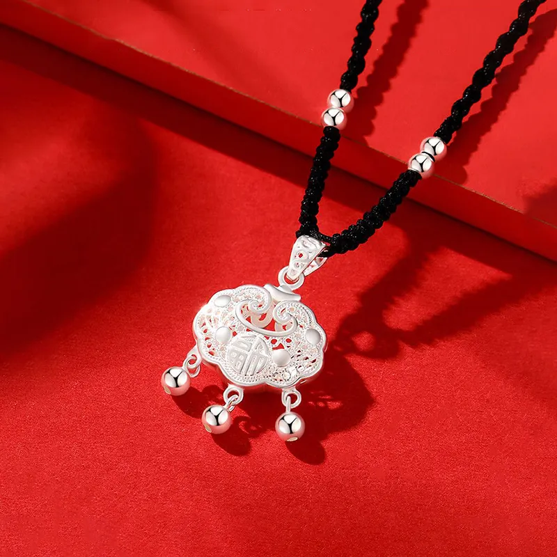 SINO GEM Sterling Silver Necklaces Women's-4