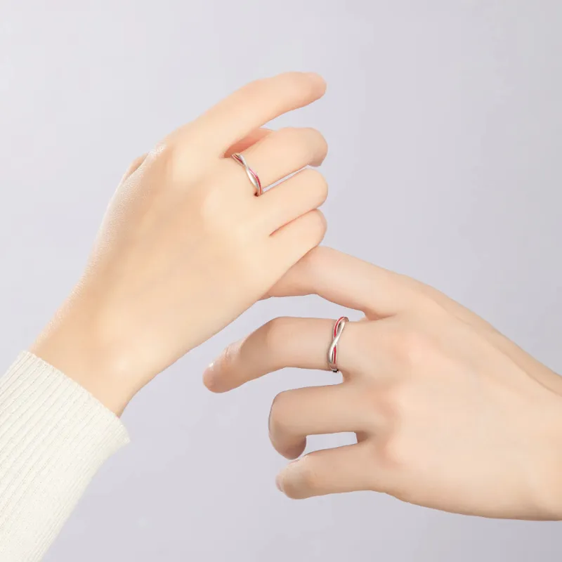 SINO GEM 999 Fine Silver Rings Unisex-3