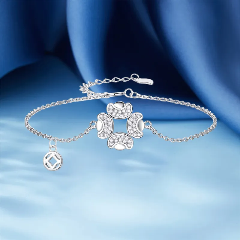 SINO GEM 925 Sterling Silver Bracelets Women's-3