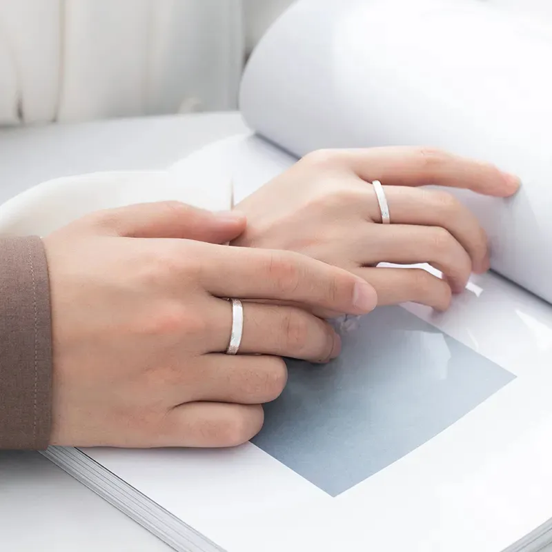 SINO GEM 999 Fine Silver Rings Unisex-4