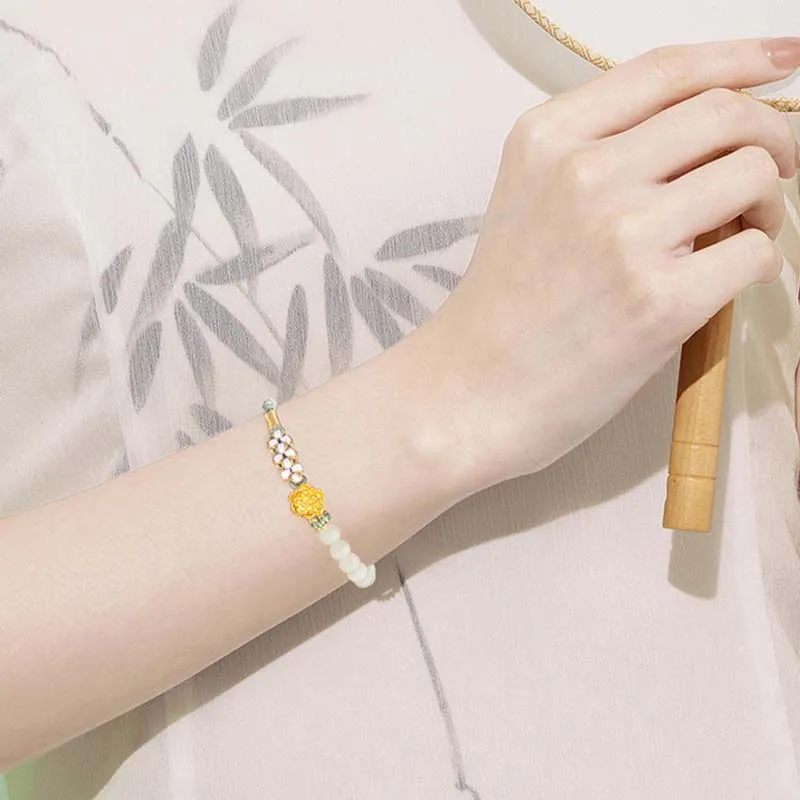 SINO GEM Gold Bracelet Women's-3