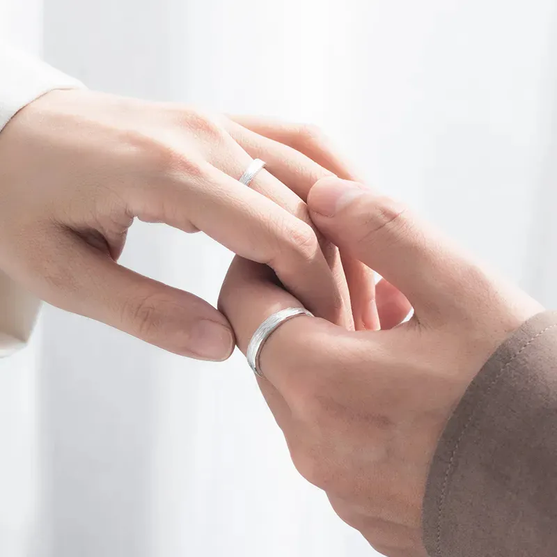 SINO GEM 999 Fine Silver Rings Unisex-5