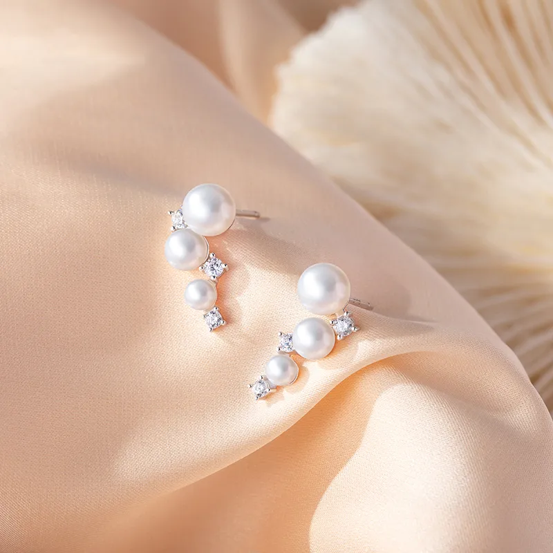 Chinese Jewelry 925 Sterling Silver Earrings Women's-3