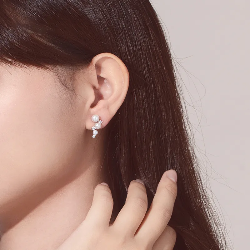 Chinese Jewelry 925 Sterling Silver Earrings Women's-4