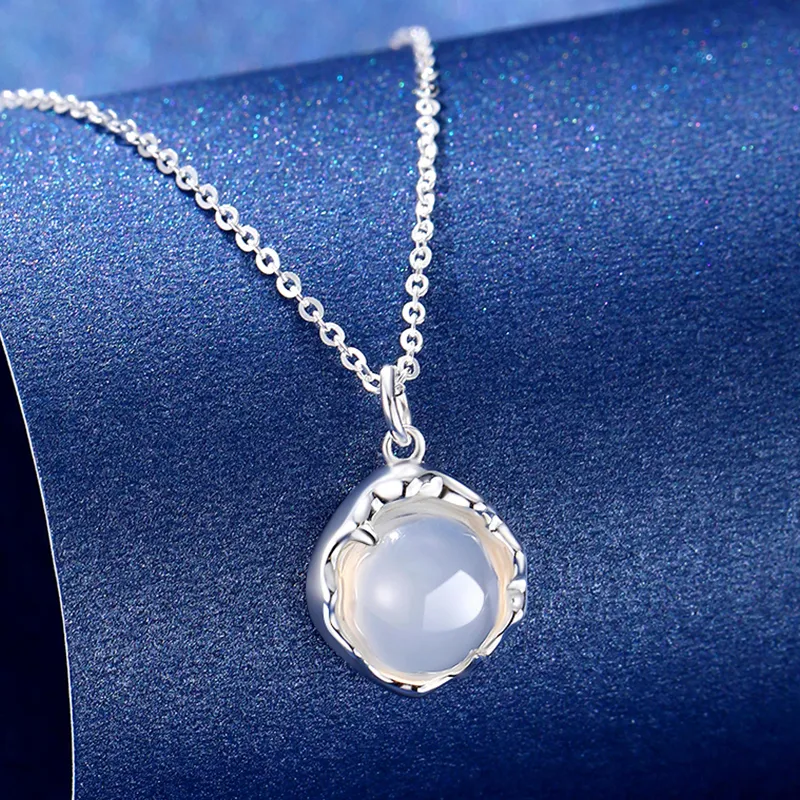 SINO GEM Chalcedony Necklaces Women's-4