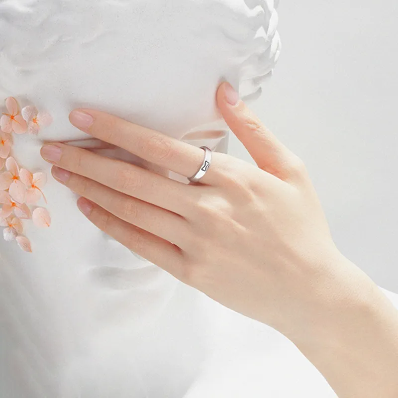 SINO GEM 999 Fine Silver Rings Unisex-9