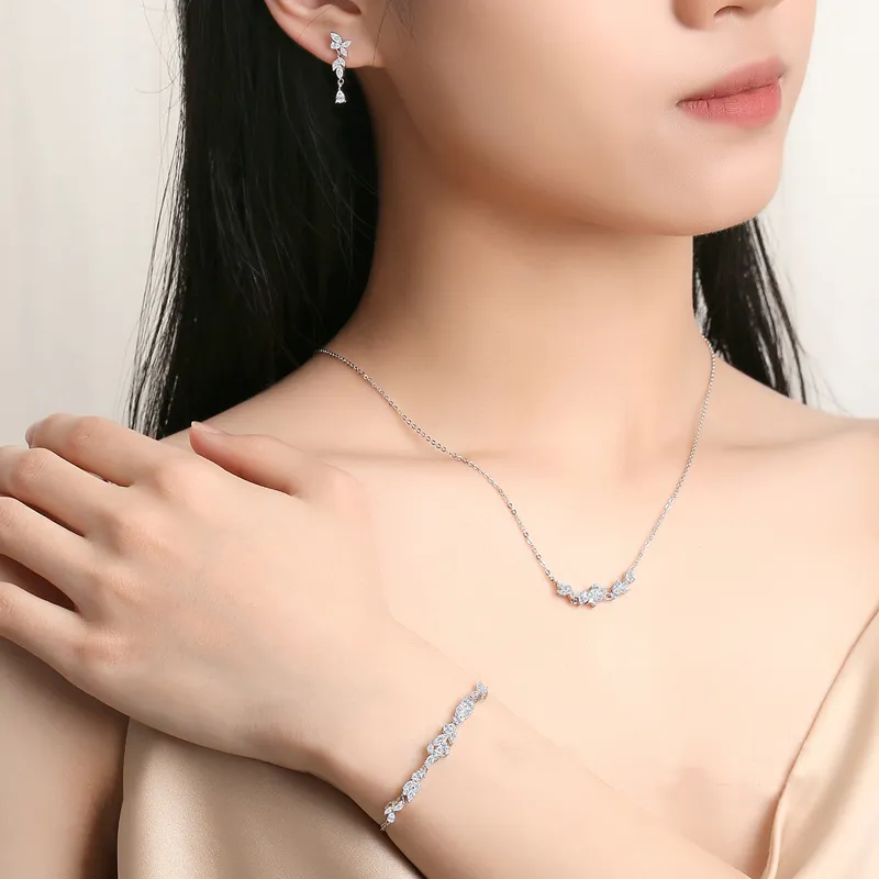SINO GEM 925 Sterling Silver Stud Earrings Women's-4