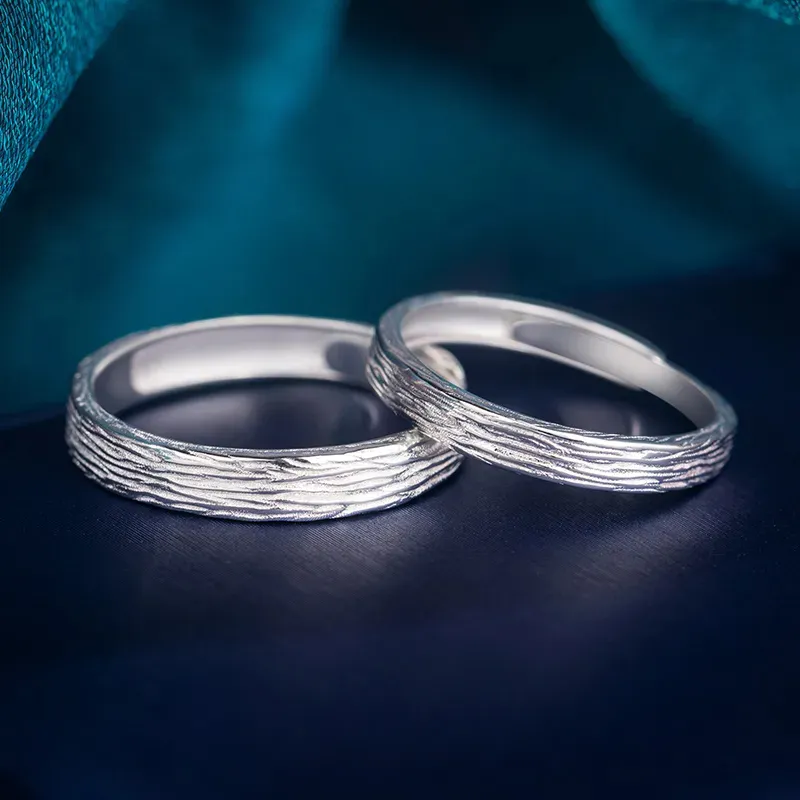 SINO GEM 999 Fine Silver Rings Unisex-3