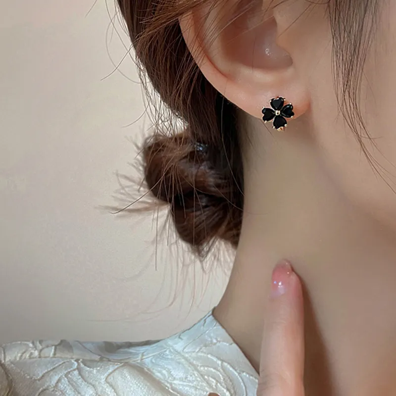 SINO GEM 999 Fine Silver Earrings Women's-3