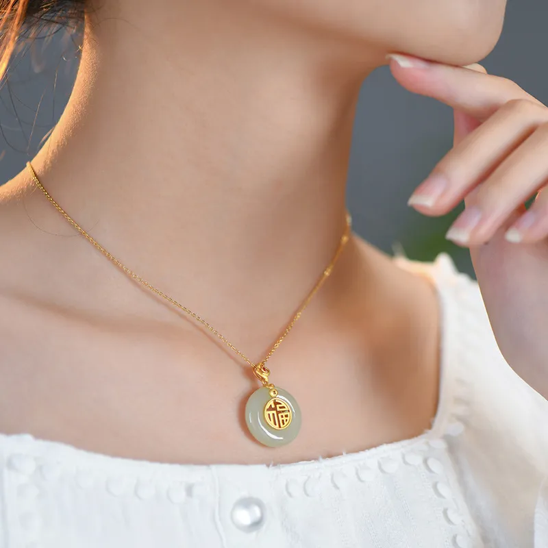 SINO GEM Chalcedony Necklaces Women's-5