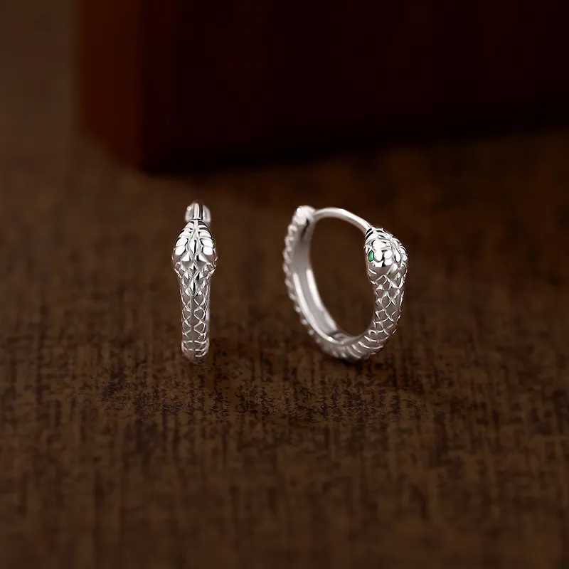 SINO GEM 999 Fine Silver Earrings Women's-3