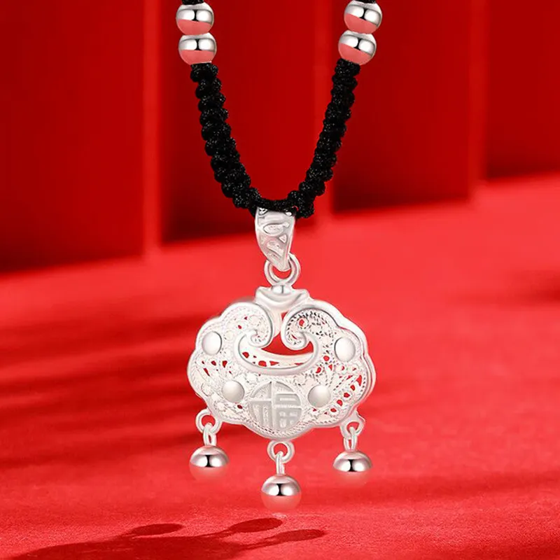 SINO GEM Sterling Silver Necklaces Women's-1