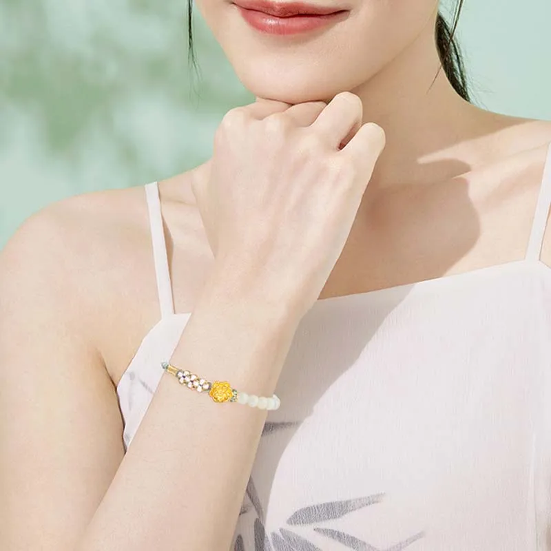 SINO GEM Gold Bracelet Women's-4