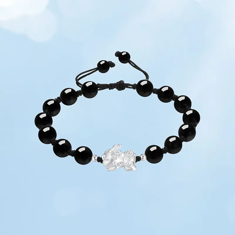 SINO GEM Glass Cat Eye Bracelets Unisex-6