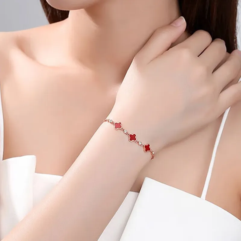 SINO GEM 925 Sterling Silver Bracelets Women's-4