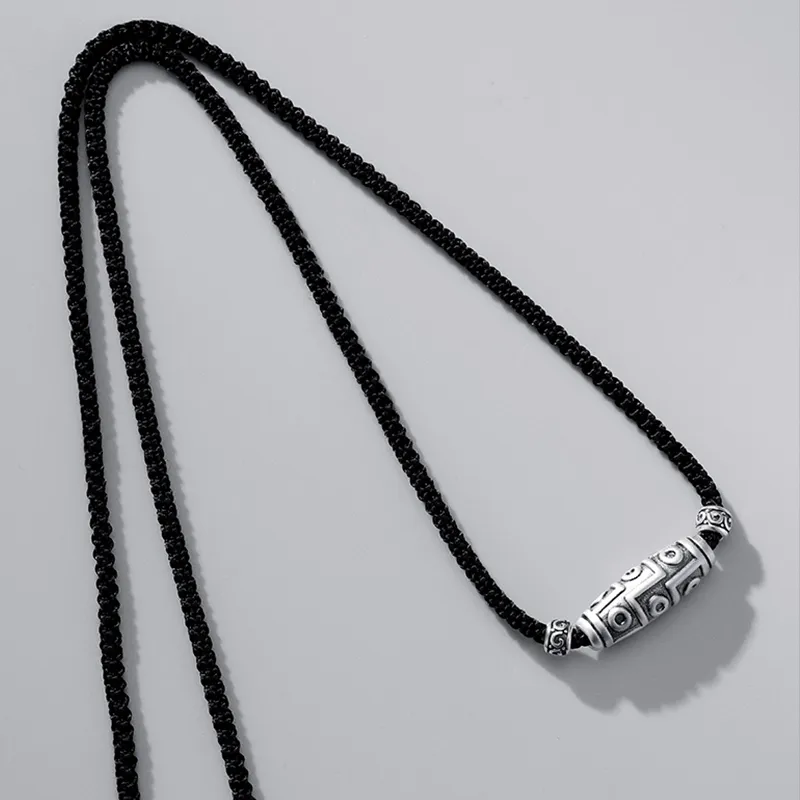 SINO GEM 999 Fine Silver Necklaces Men's-2
