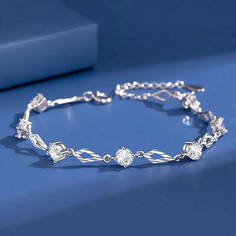 SINO GEM 999 Fine Silver Bracelets Women's-1