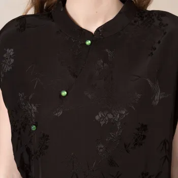 BANANA BABY Short Sleeved Dress Women's Black