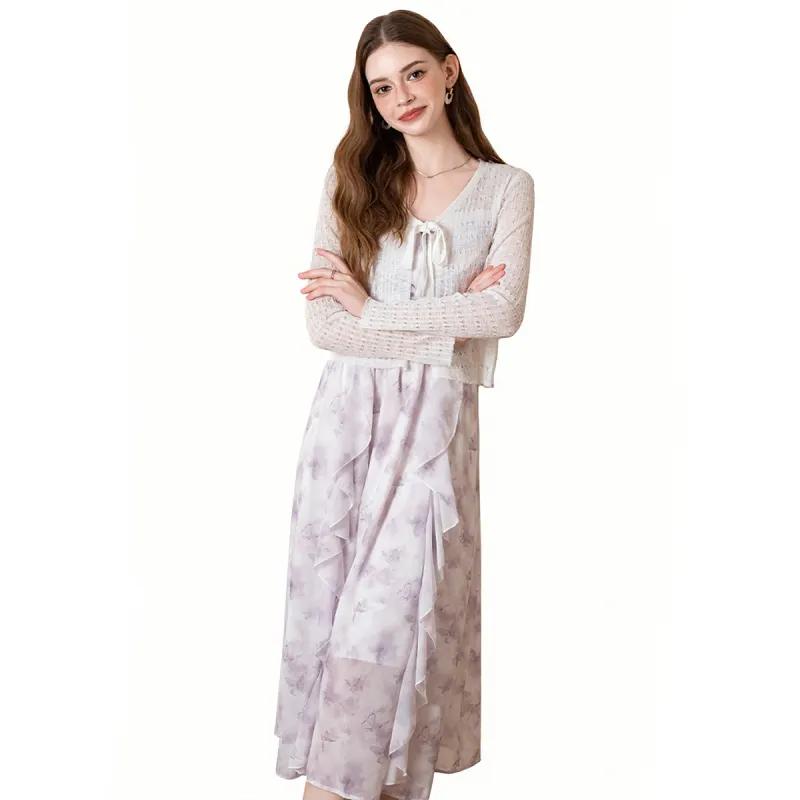 BANANA BABY Slip Dresses Women's Skirt+Cardigan-3