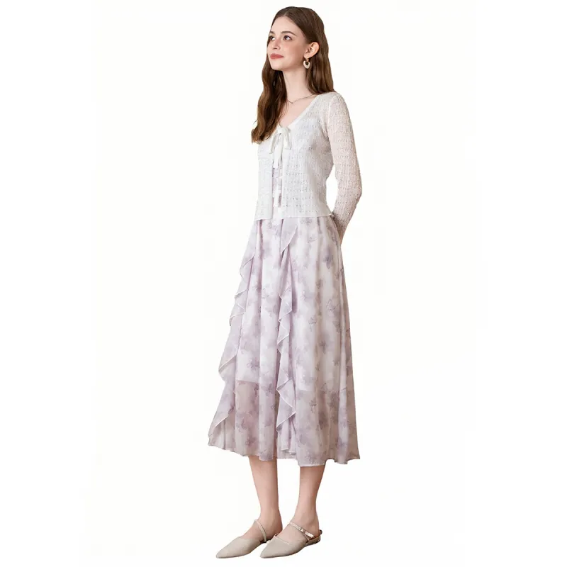 BANANA BABY Slip Dresses Women's Skirt+Cardigan-1