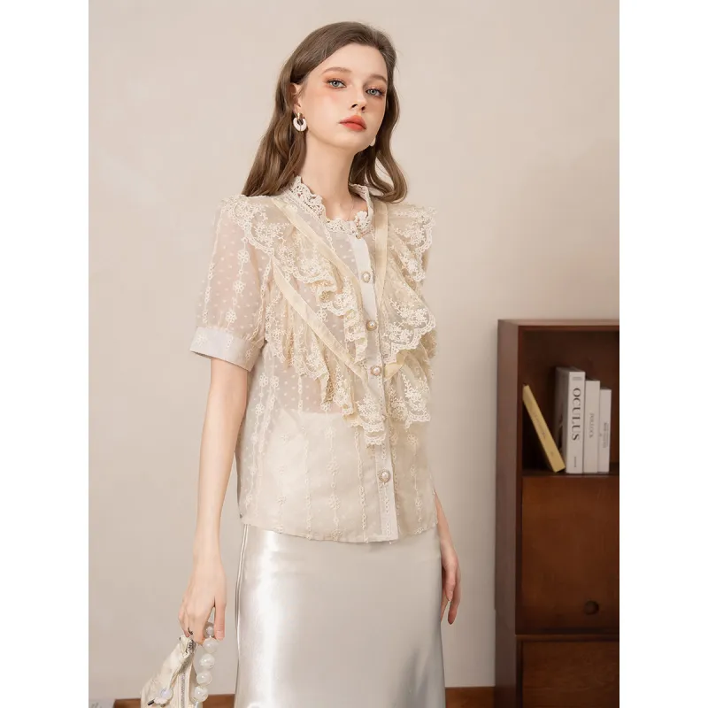 BANANA BABY Shirt Women's Apricot-4