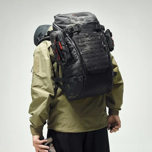 FOXBAT DYNAMICS Nylon Fabric Backpack Large Size Men's Cunning Gray XPAC Edition-4