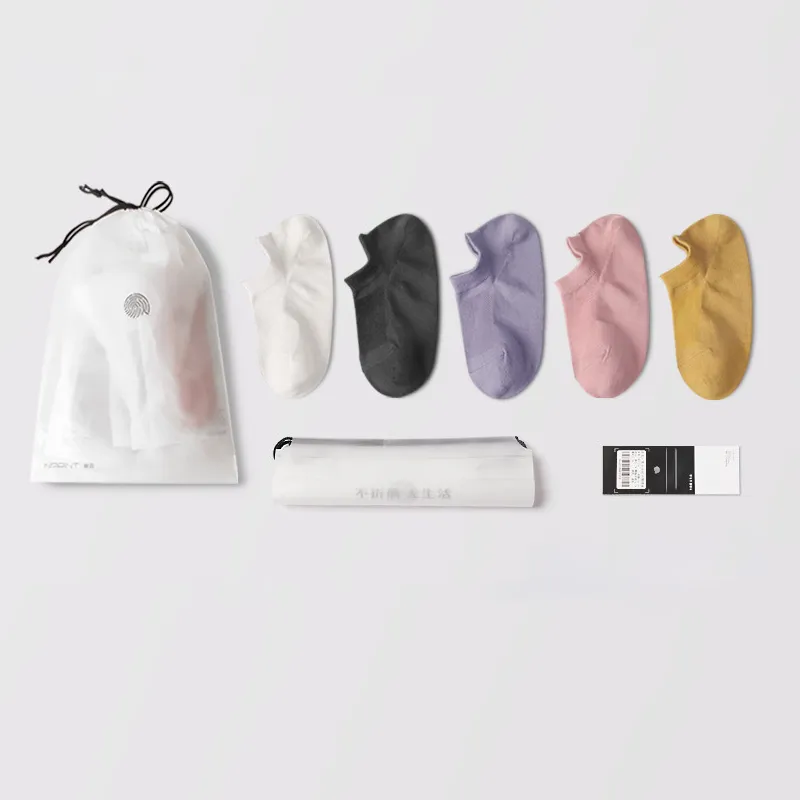 ROBINHOOD No Show Socks Women's 5 Pack Gift Box Set-1