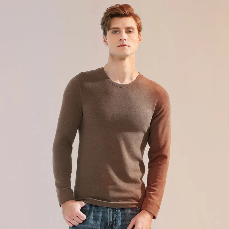 ROBINHOOD Thermal Tops Men's Gift Box Set Dark Umber-2