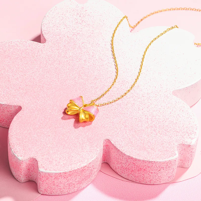 ZHOU LIU FU Gold Necklace Women's-7