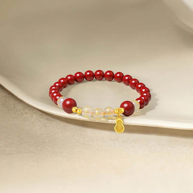 ZHOU LIU FU Cinnabar Bracelets Women's-3