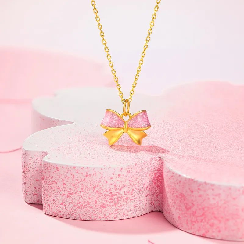 ZHOU LIU FU Gold Necklace Women's-5