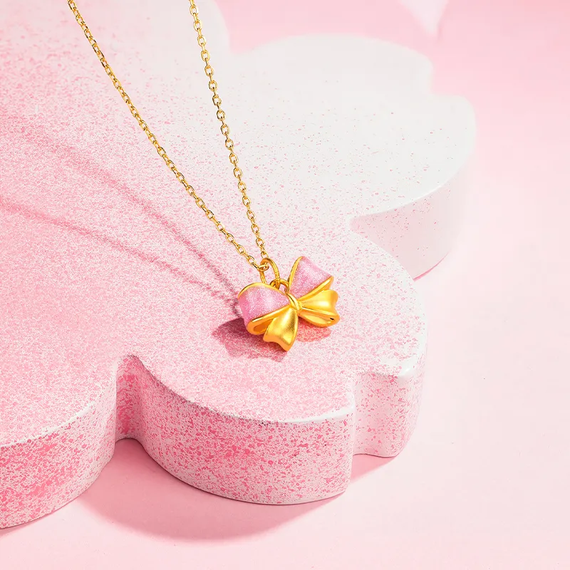 ZHOU LIU FU Gold Necklace Women's-6