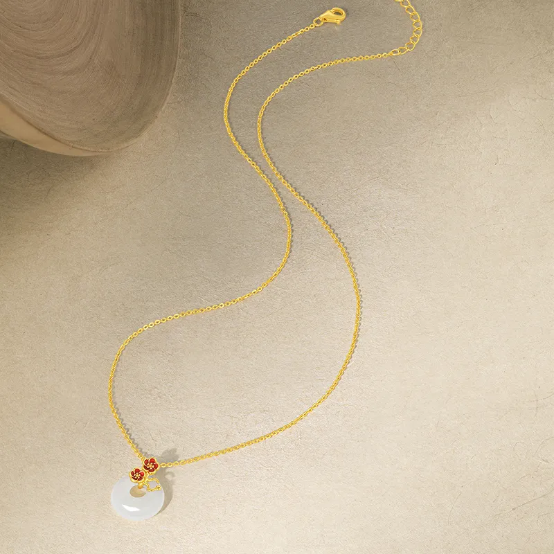ZHOU LIU FU Chalcedony Necklaces Unisex-5