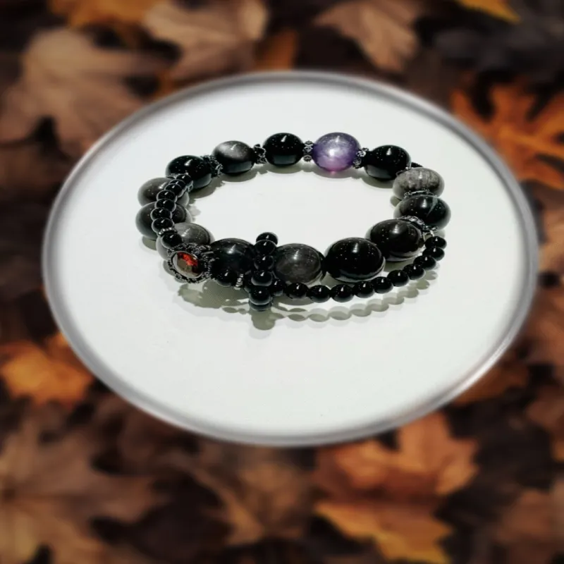 YANGENGNIAN Obsidian Bracelets Unisex-2