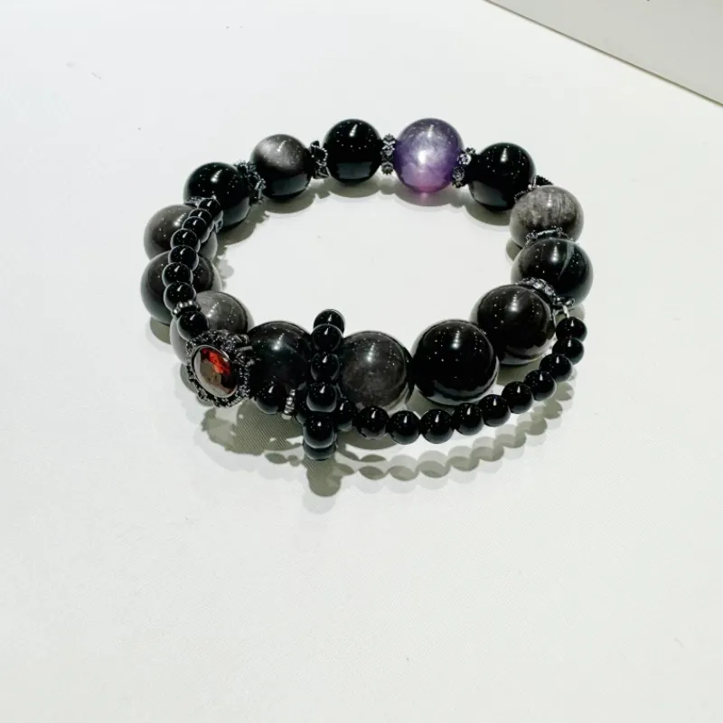 YANGENGNIAN Obsidian Bracelets Unisex-3