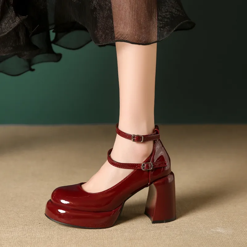 NTOZE Chunky Heel High Heels Women's Gift Box Set-12