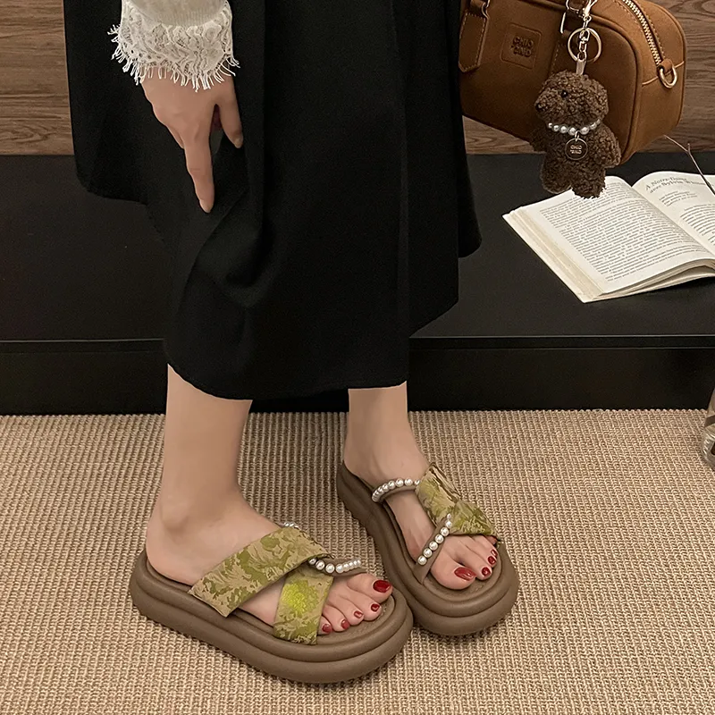 NTOZE Slip Resistant Abrasion Resistant Slide Slippers Women's-12