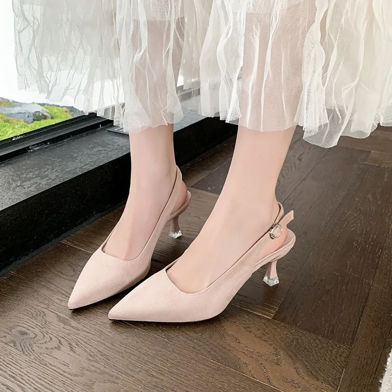 NTOZE Chunky Heel High Heels Women's-2