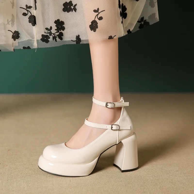 NTOZE Chunky Heel High Heels Women's Gift Box Set-7