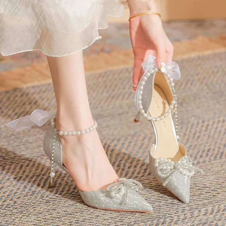 NTOZE High Heels Women's Silver Gift Box Set-1