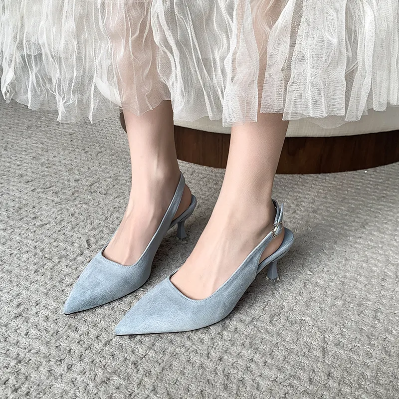 NTOZE Chunky Heel High Heels Women's-13