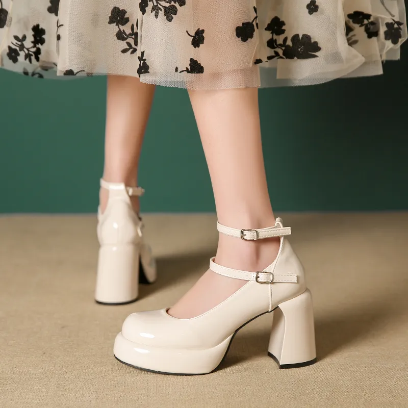 NTOZE Chunky Heel High Heels Women's Gift Box Set-9