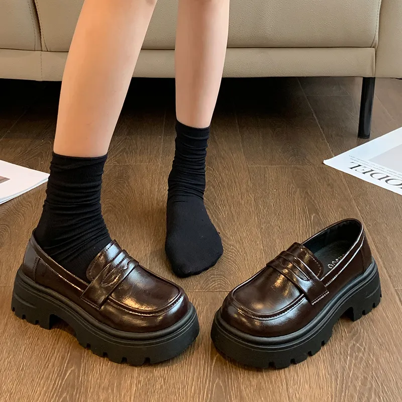 NTOZE Loafers Women's Black-7