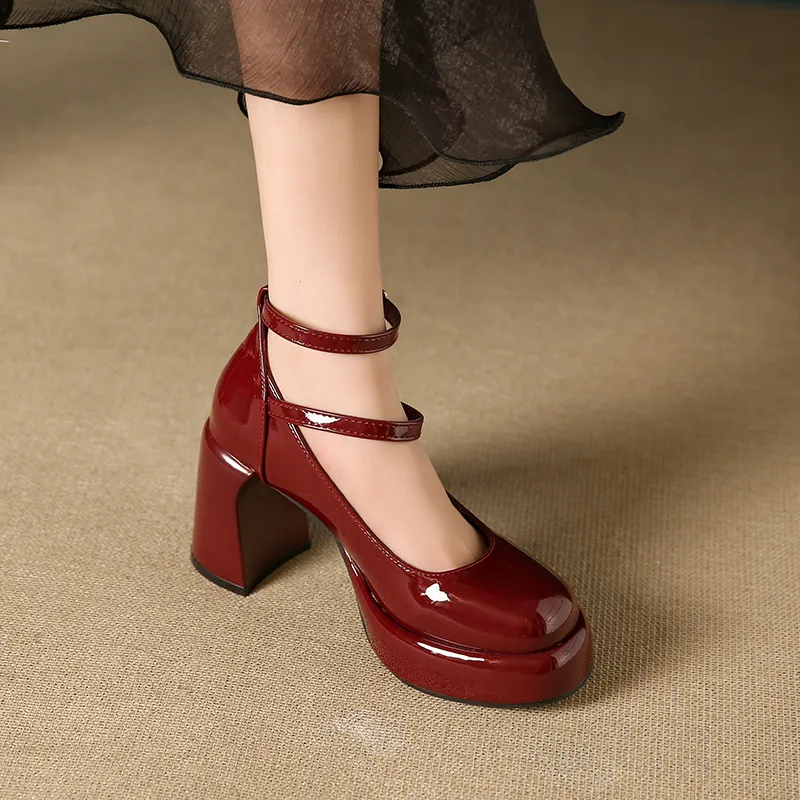 NTOZE Chunky Heel High Heels Women's Gift Box Set-11