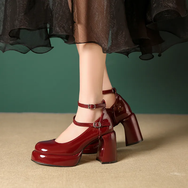NTOZE Chunky Heel High Heels Women's Gift Box Set-13