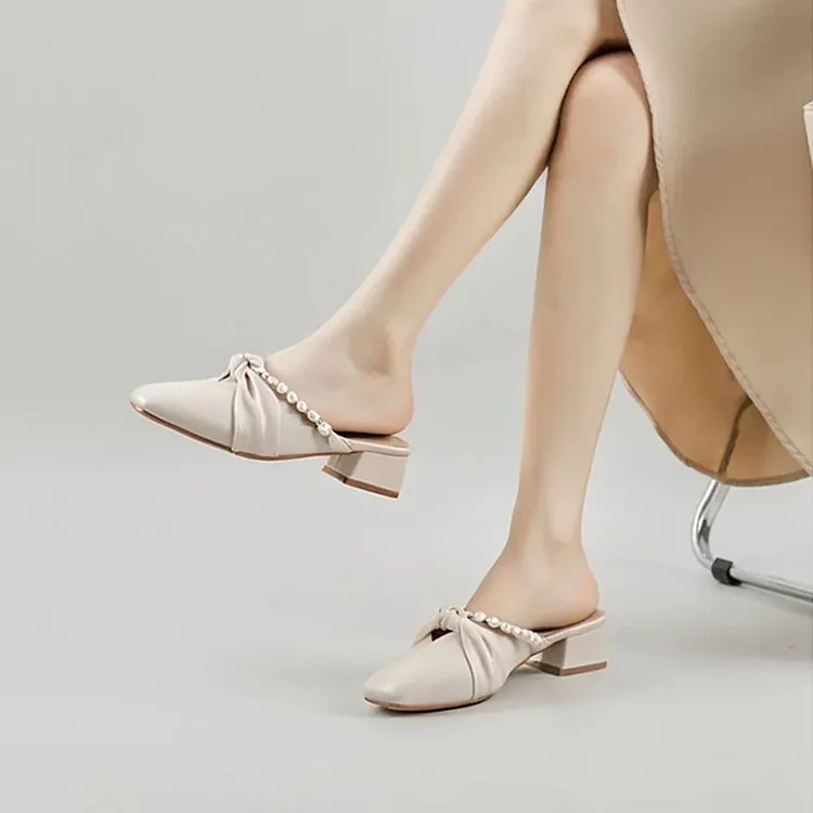 NTOZE Wrap toe Slippers Women's Beige Gift Box Set-4